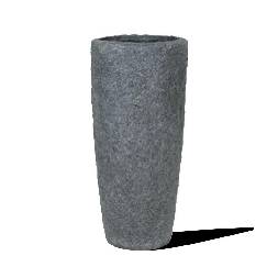 Кашпо Fleur ami Rocky, smoke granite (серое), 79 см