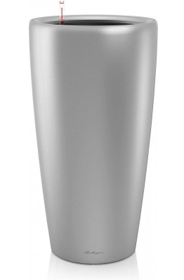Вазон Lechuza Rondo, Ø40, сріблястий відлив