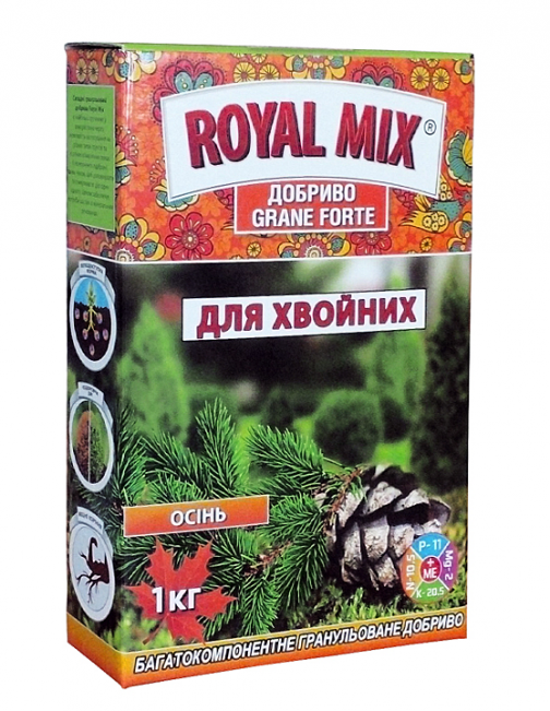 Универсальное удобрение Royal Mix GRANE FORTE CLASSIC «Для хвойных» (осень), 1 кг