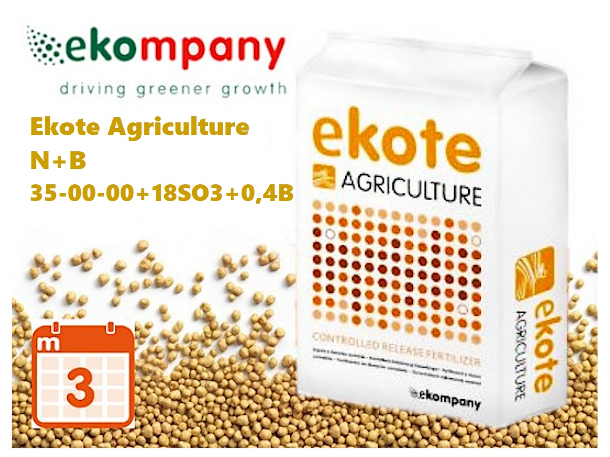 Добриво Ekote Agriculture N+B 35-00-00+18SO3+0,4B (3 місяці) / 20 кг