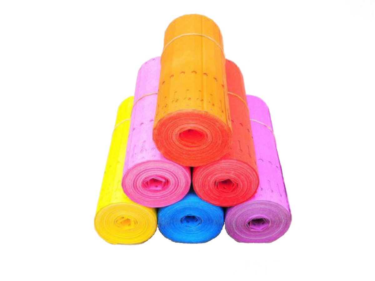Етикетки-петля TYVEK кольорові 1,27 х 16 см, 100 шт, фіолетові / Тивек