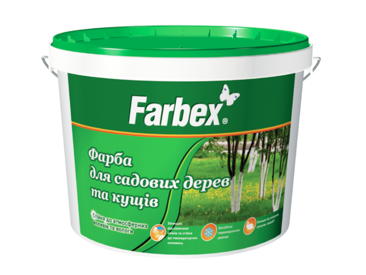 Краска для садовых деревьев "Farbex", 4 кг