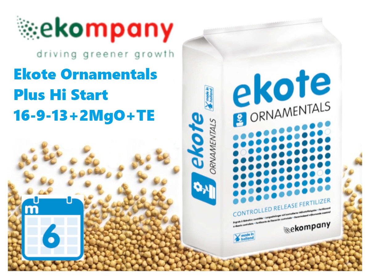 Добриво Ekote Ornamentals Plus Hi Start 16-9-13+2MgO+TE (6 місяців) / 25 кг