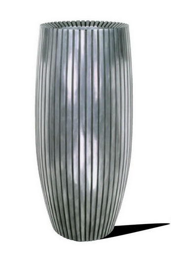 Кашпо Fleur ami Lines (сріблясте), 50 см