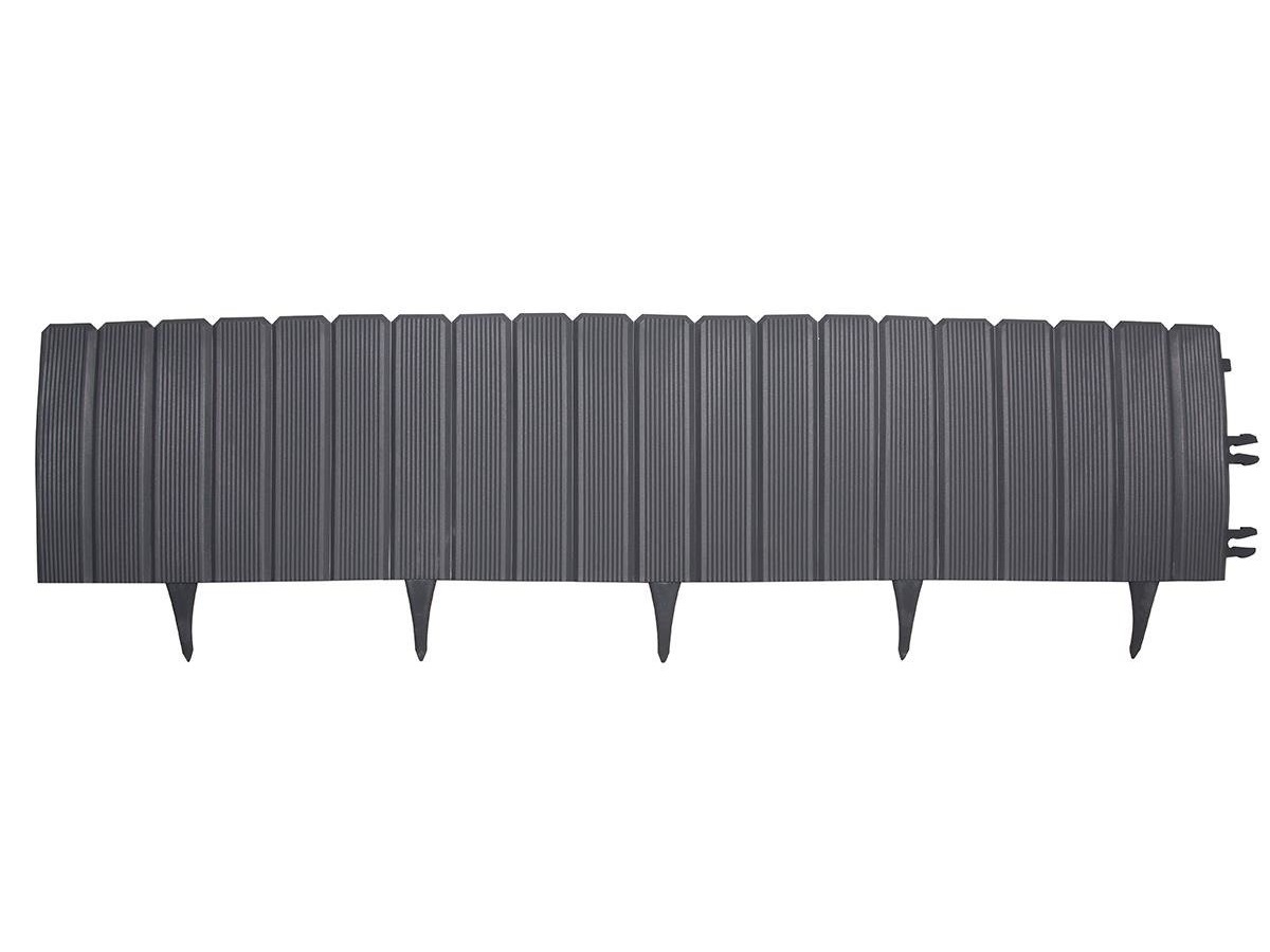 Декоративный забор Eko-Palisada 22 см, 1 м - графит