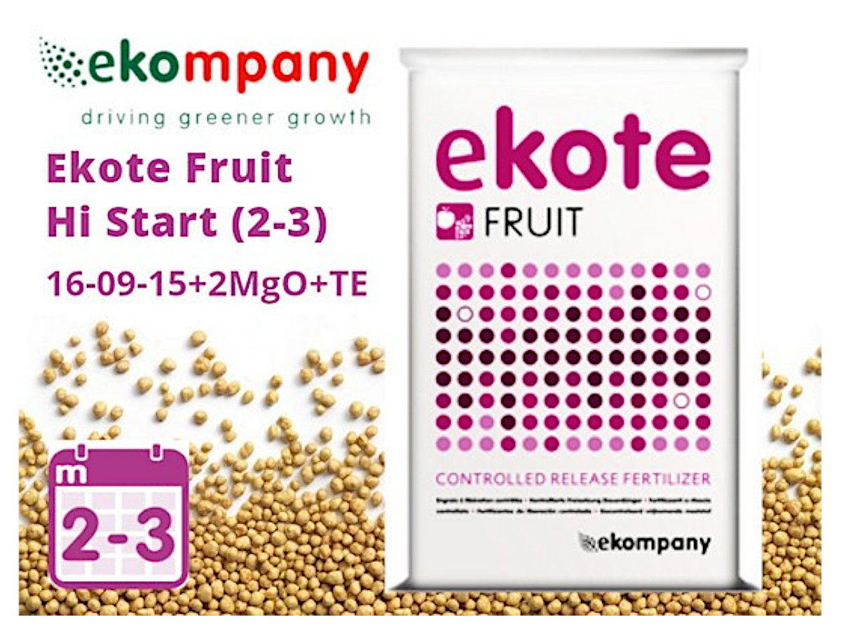Добриво Ekote Fruit Hi Start 16-09-15+2MgO+TE (2-3 місяці) / 25 кг