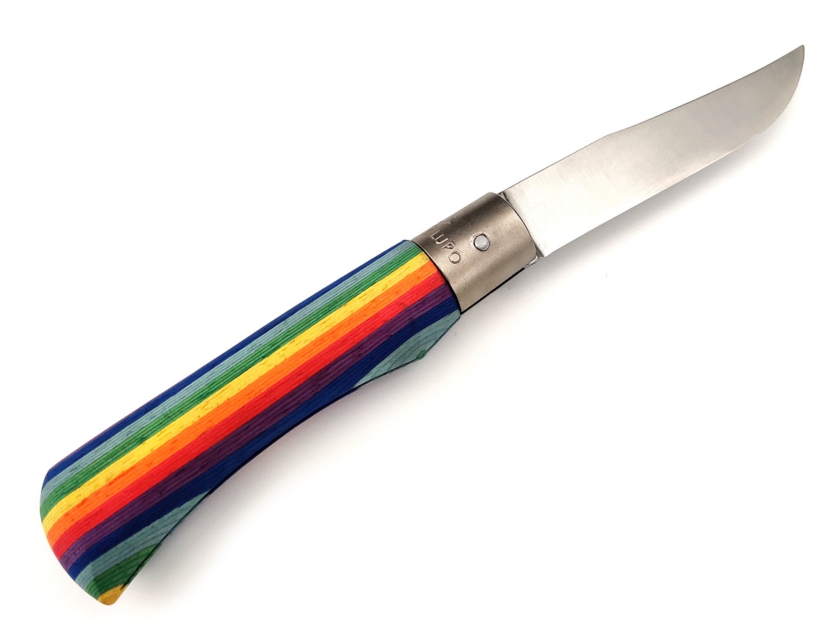 Нож Antonini OLD BEAR 9307/21_MAK - Rainbow / с радужной рукоятью