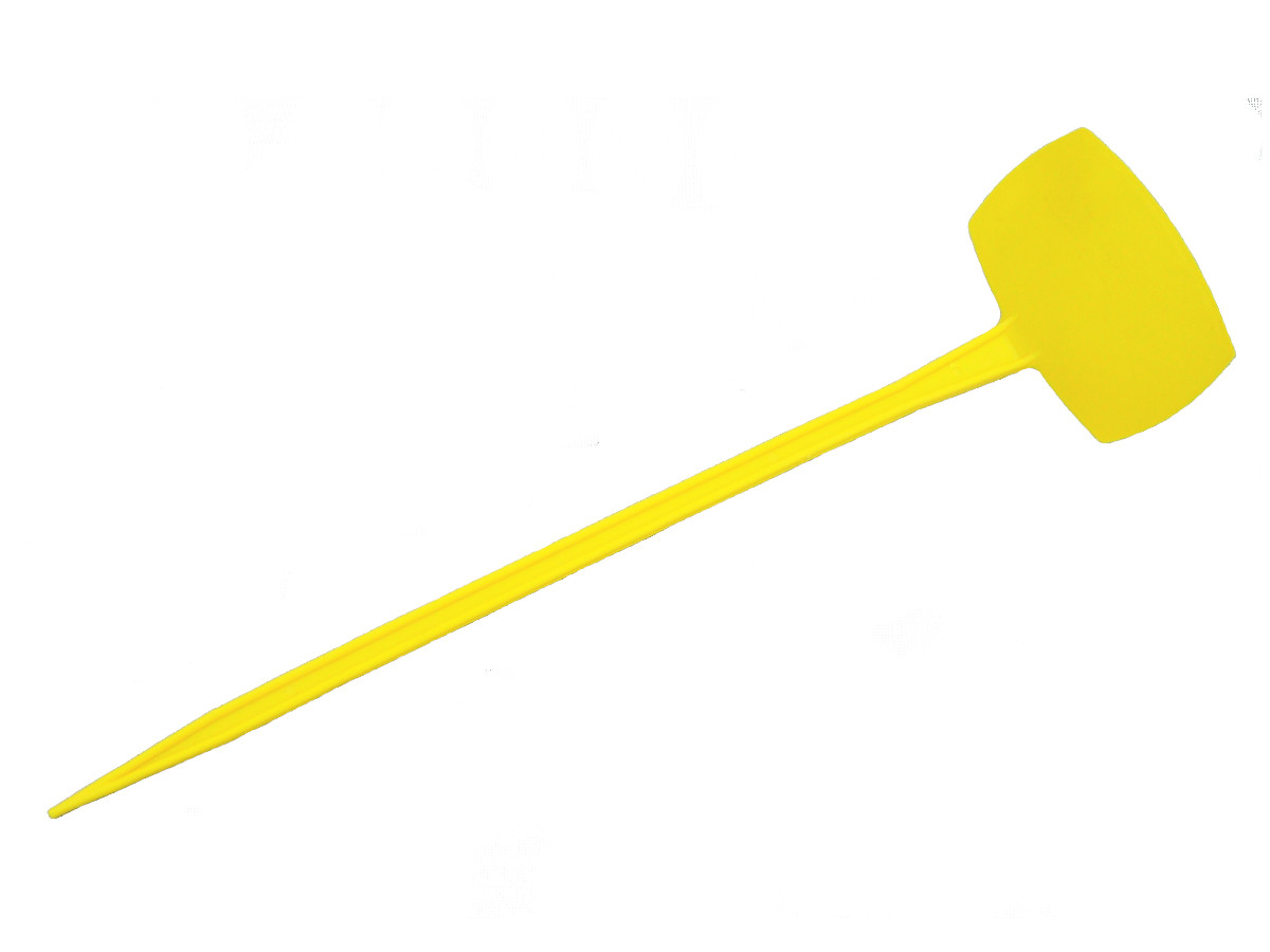 Табличка для растений на ножке АММА №5 - желтая