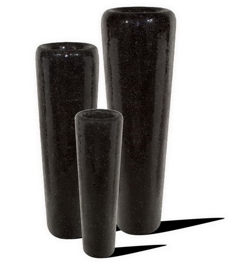 Кашпо Fleur ami Conical black (черное), 124 см