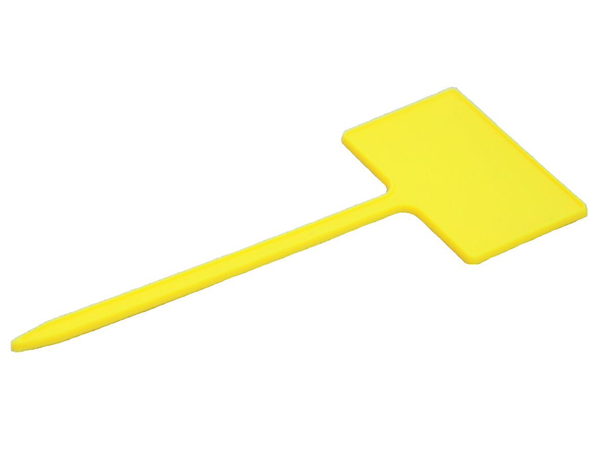 Табличка для растений на ножке АММА №3 - желтая