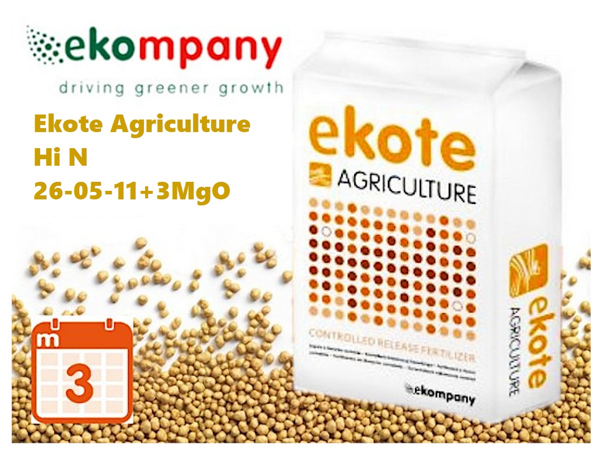 Добриво Ekote Agriculture Hi N 26-05-11+3MgO (3 місяці) / 25 кг