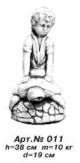 Садовая скульптура «Мальчик на черепахе»