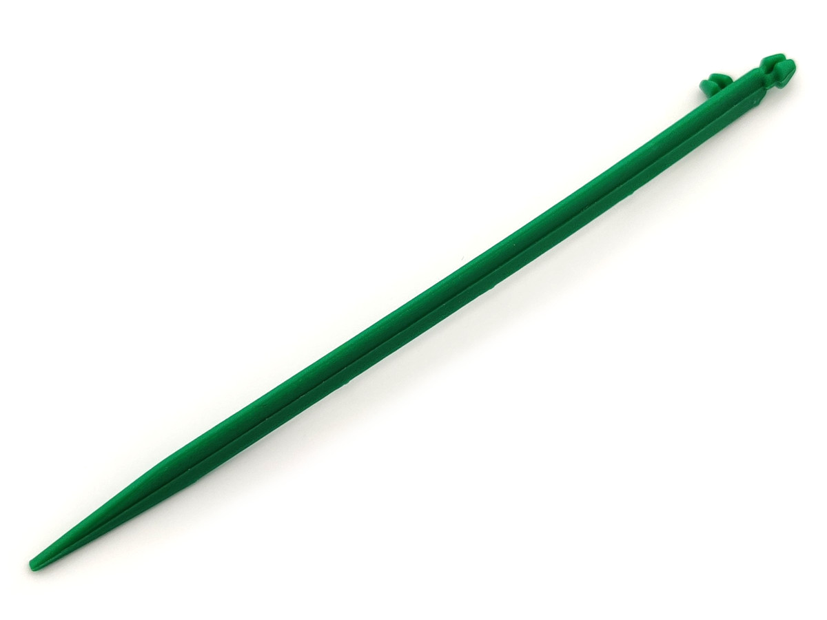 Ножка для этикетки, зеленая, длина 22 см
